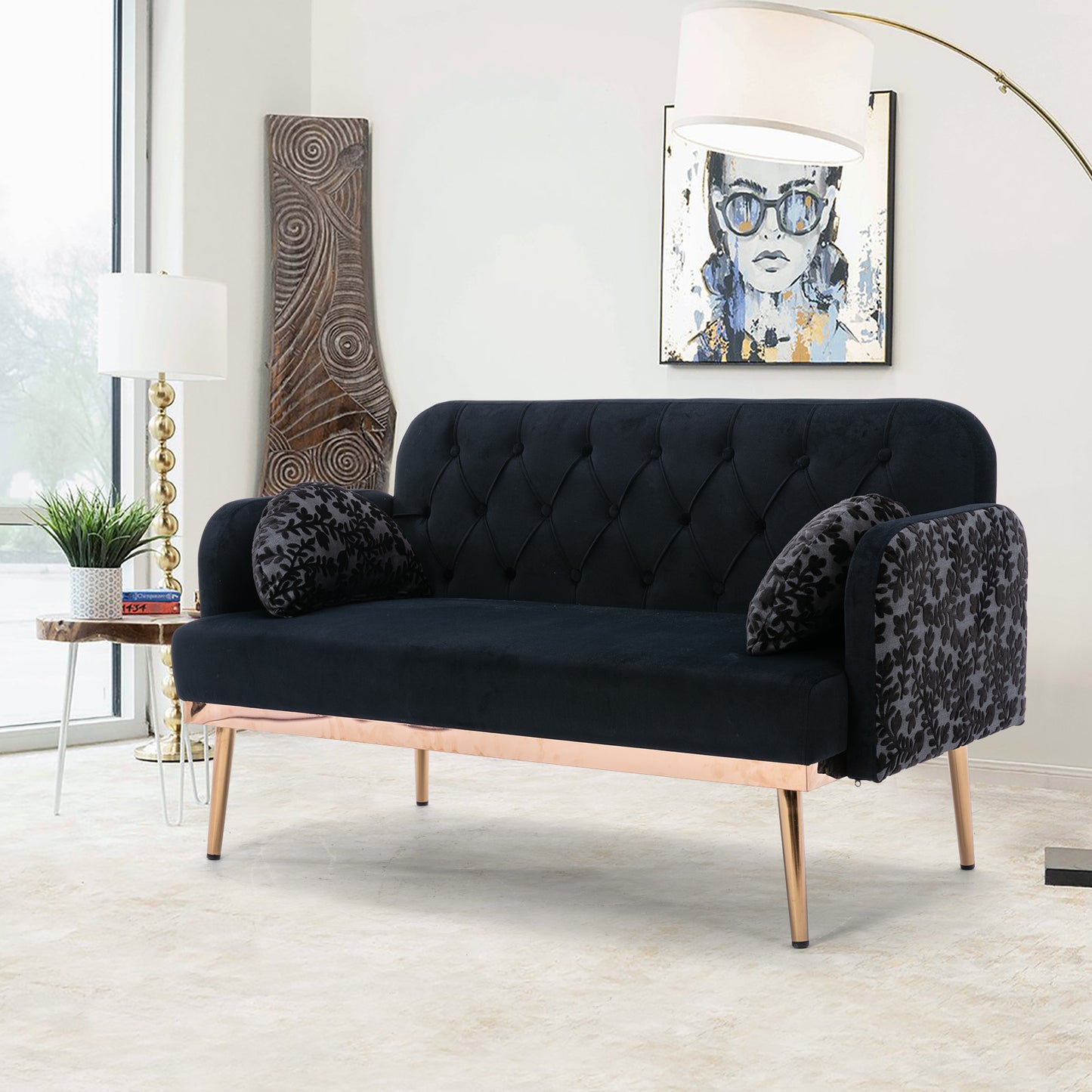 Sophia Sofa 55" Black