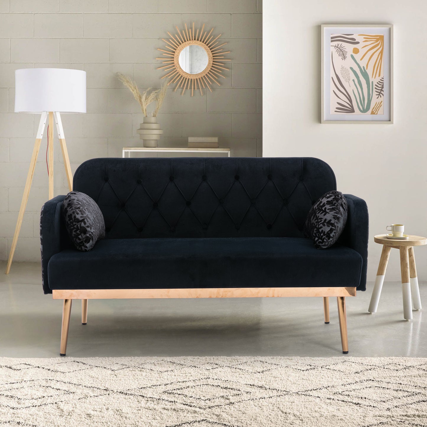 Sophia Sofa 55" Black