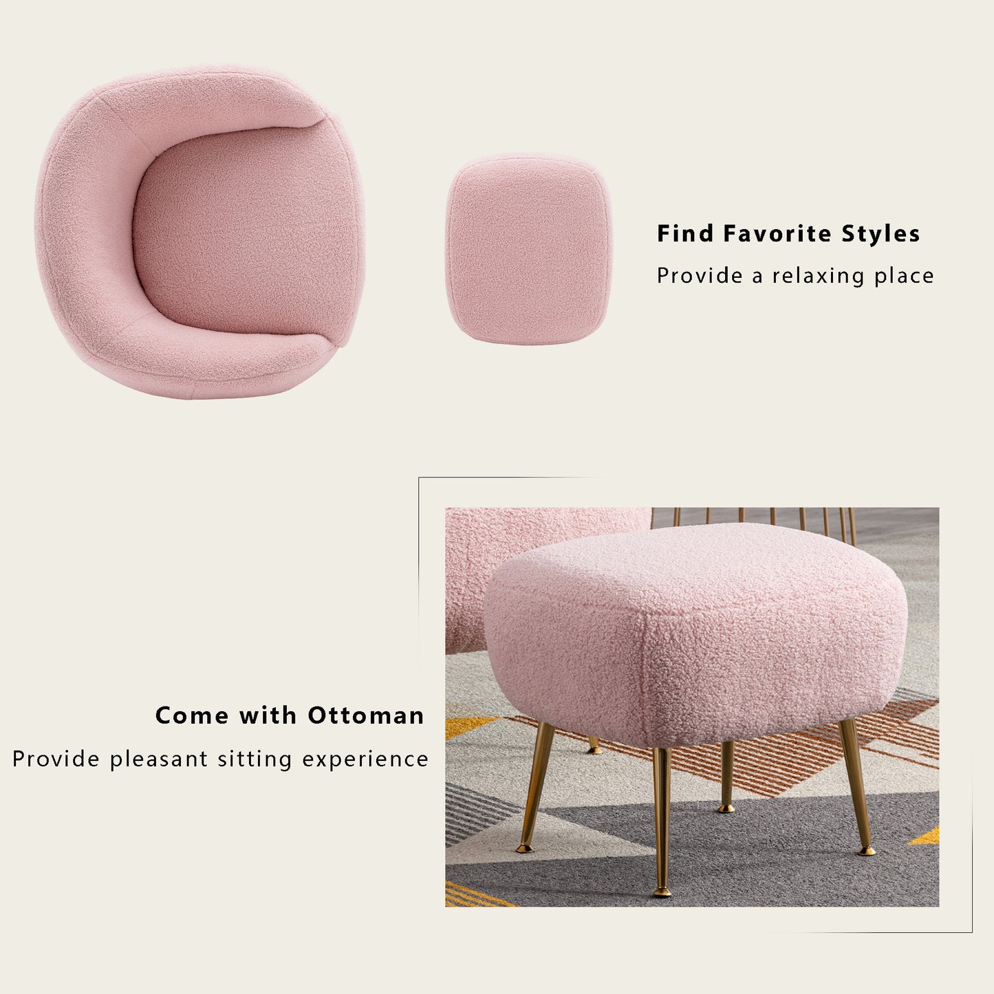 Clouds Armchair Pink