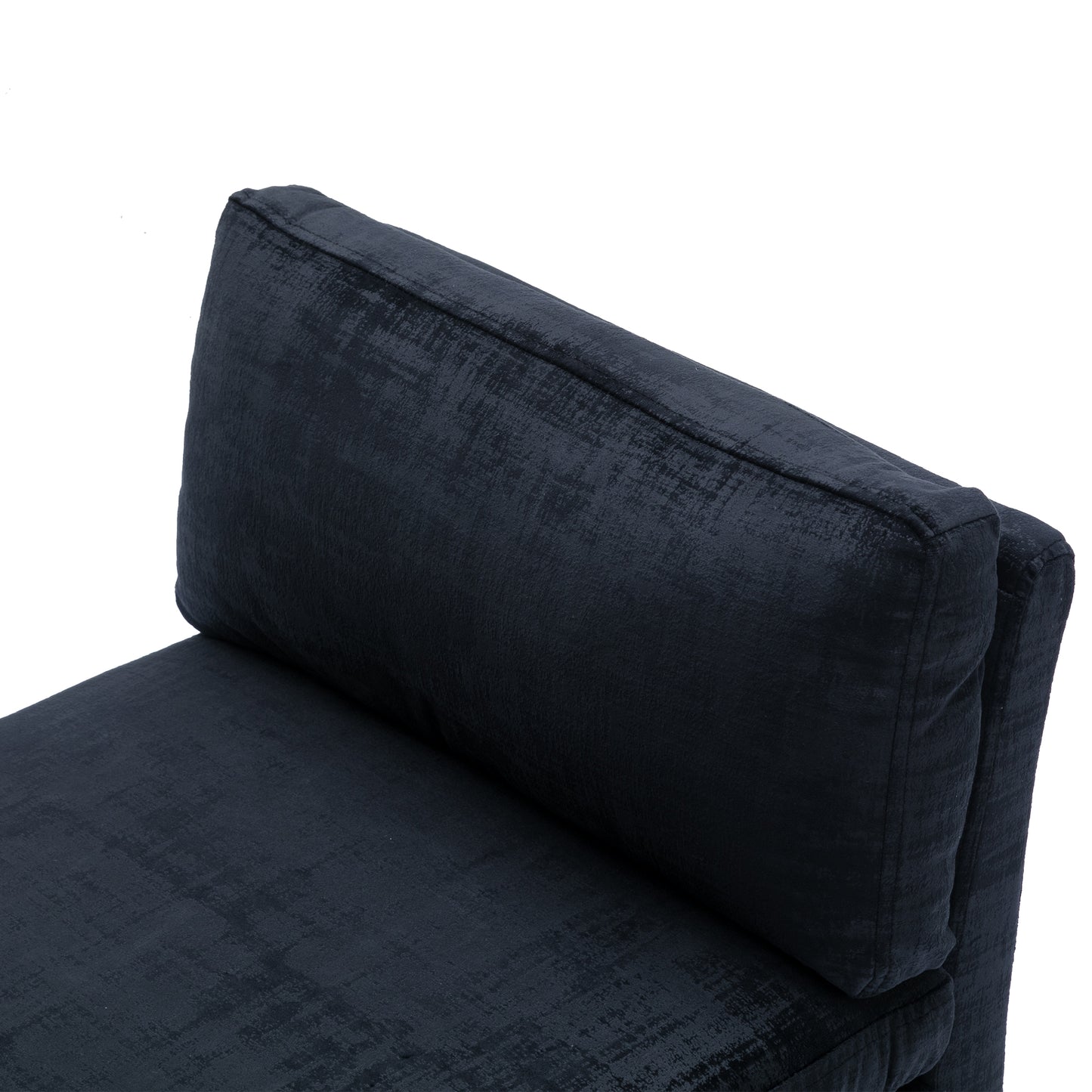 Kade Velvet Bench 52"  Black