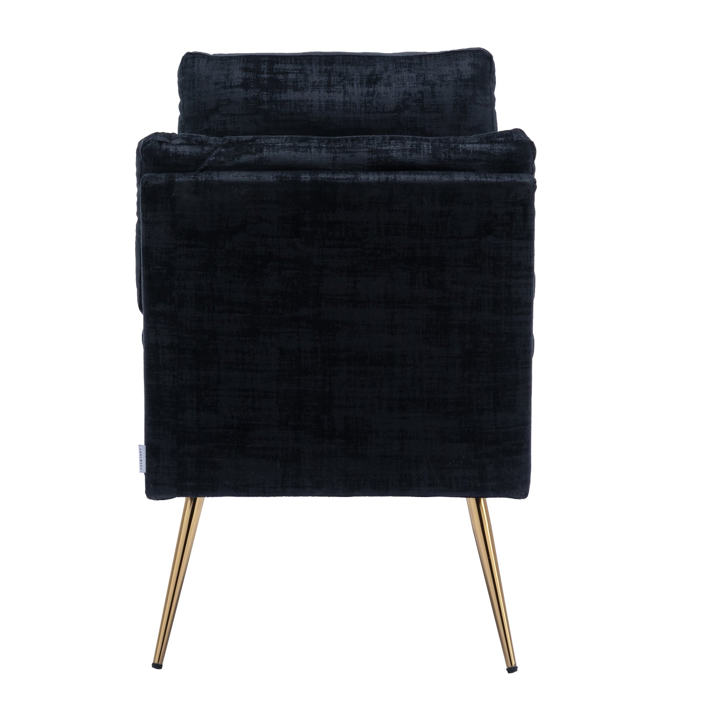 Kade Velvet Bench 52"  Black