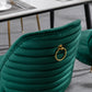 Julie Velvet Dining Chairs 2PCs Green