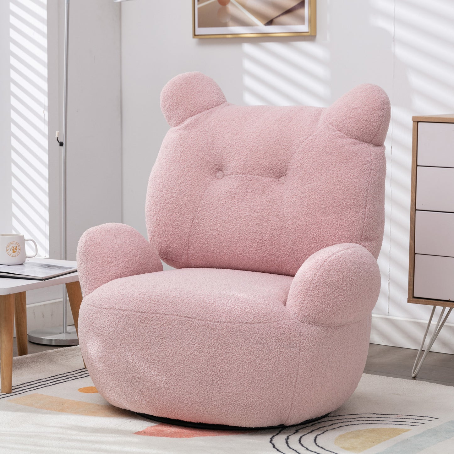 Bear Accent Chair Pink