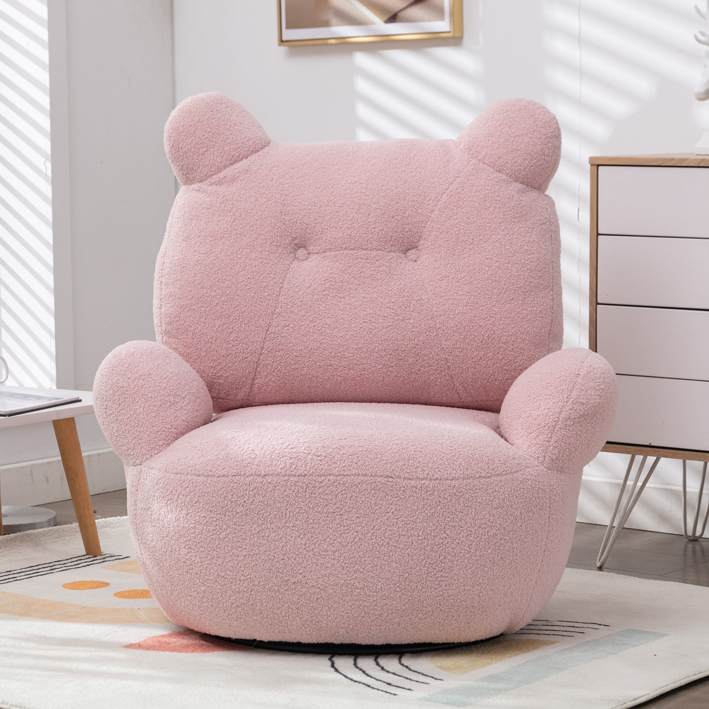 Bear Accent Chair Pink