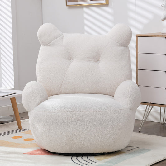 Bear Accent Chair White