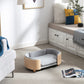 Rokcy Natural Wood Small Bed Sofa 26.4"