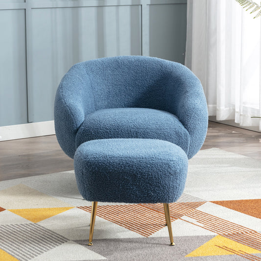 Clouds Armchair Dark Blue