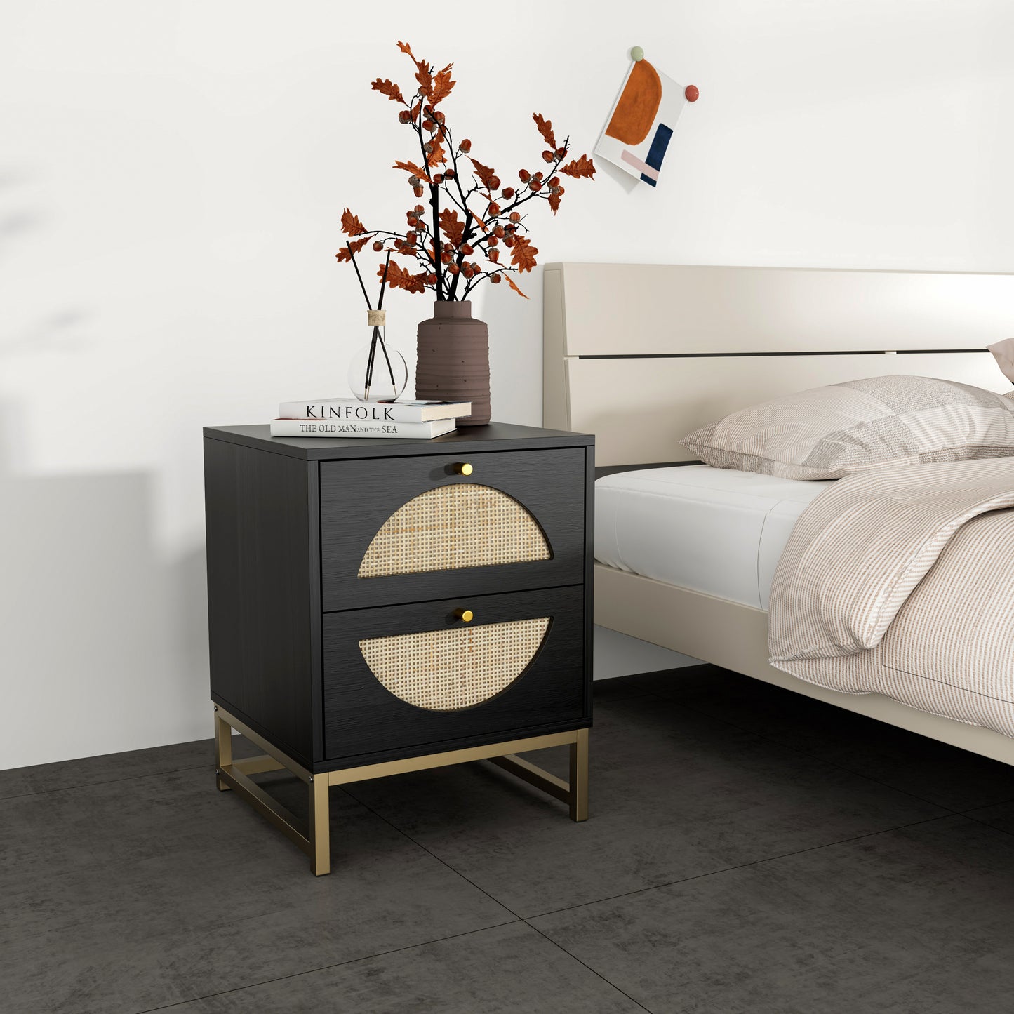 Laura Nightstand Black