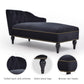 Sandra Lounge Chair 58" Black