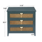 Georgia 3-Drawers Cabinet 31" Green