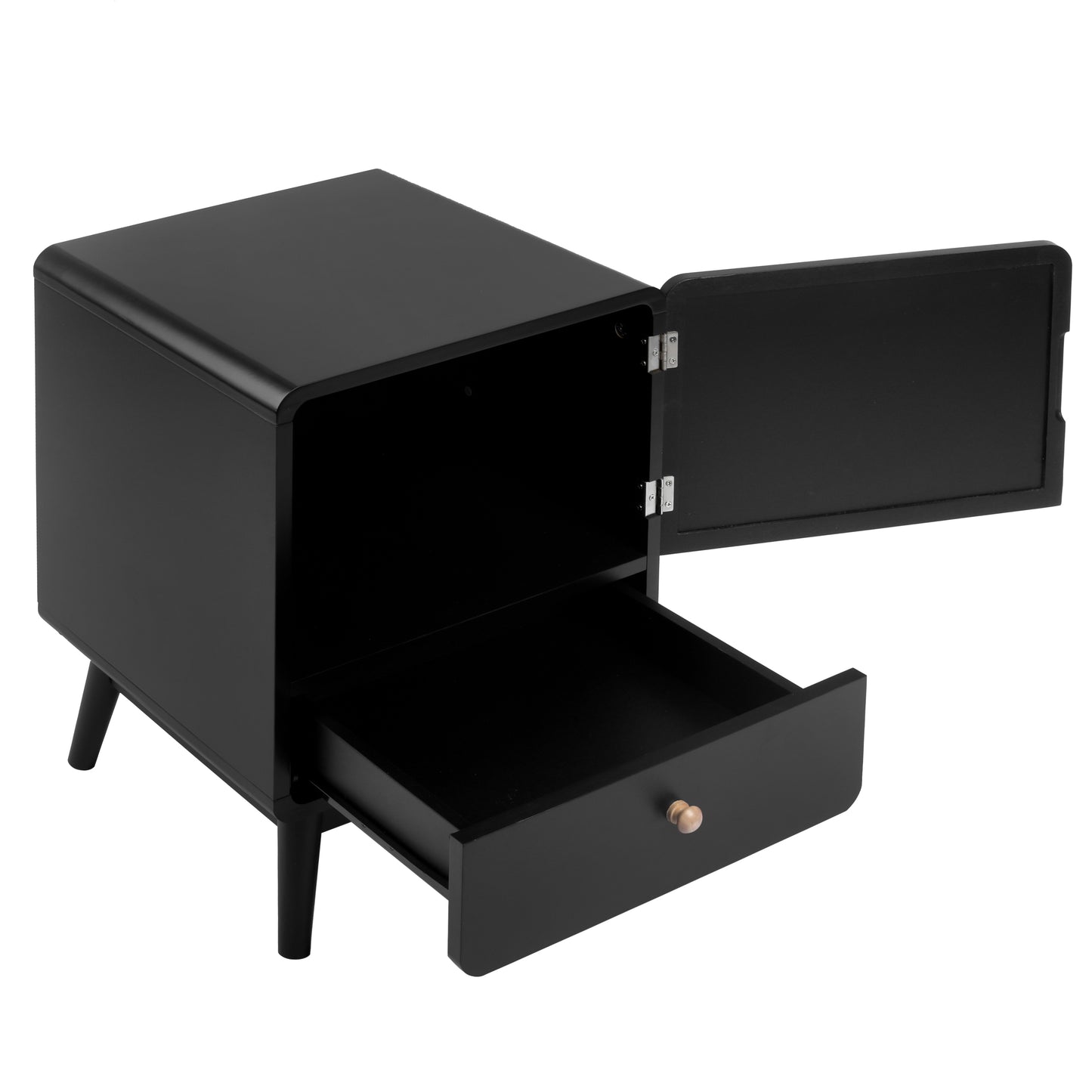 Venus Nightstand Table Black