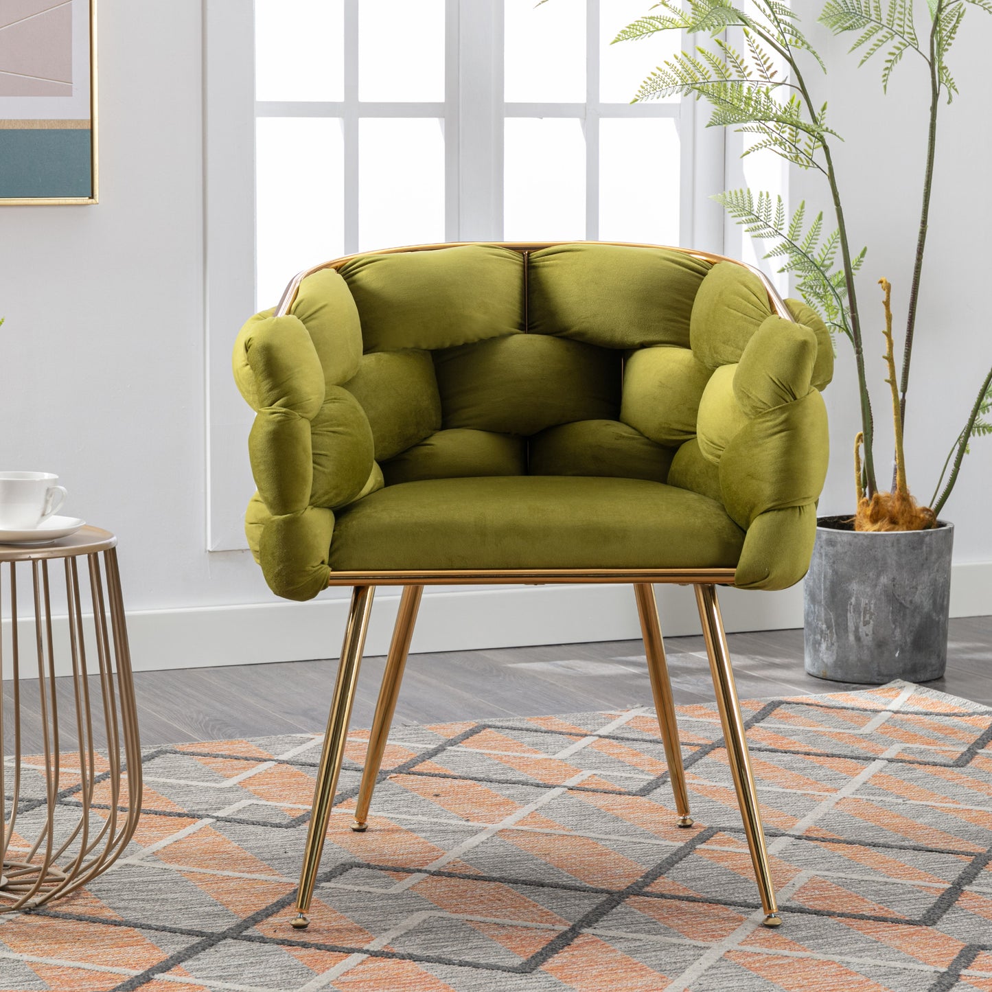 Caroline Armchair Olive Green