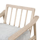 Kade Wood Accent Chair Beige