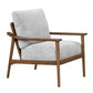 Kade Wood Accent Chair Brown