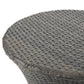 Amilia Outdoor Wicker Side Table Gray