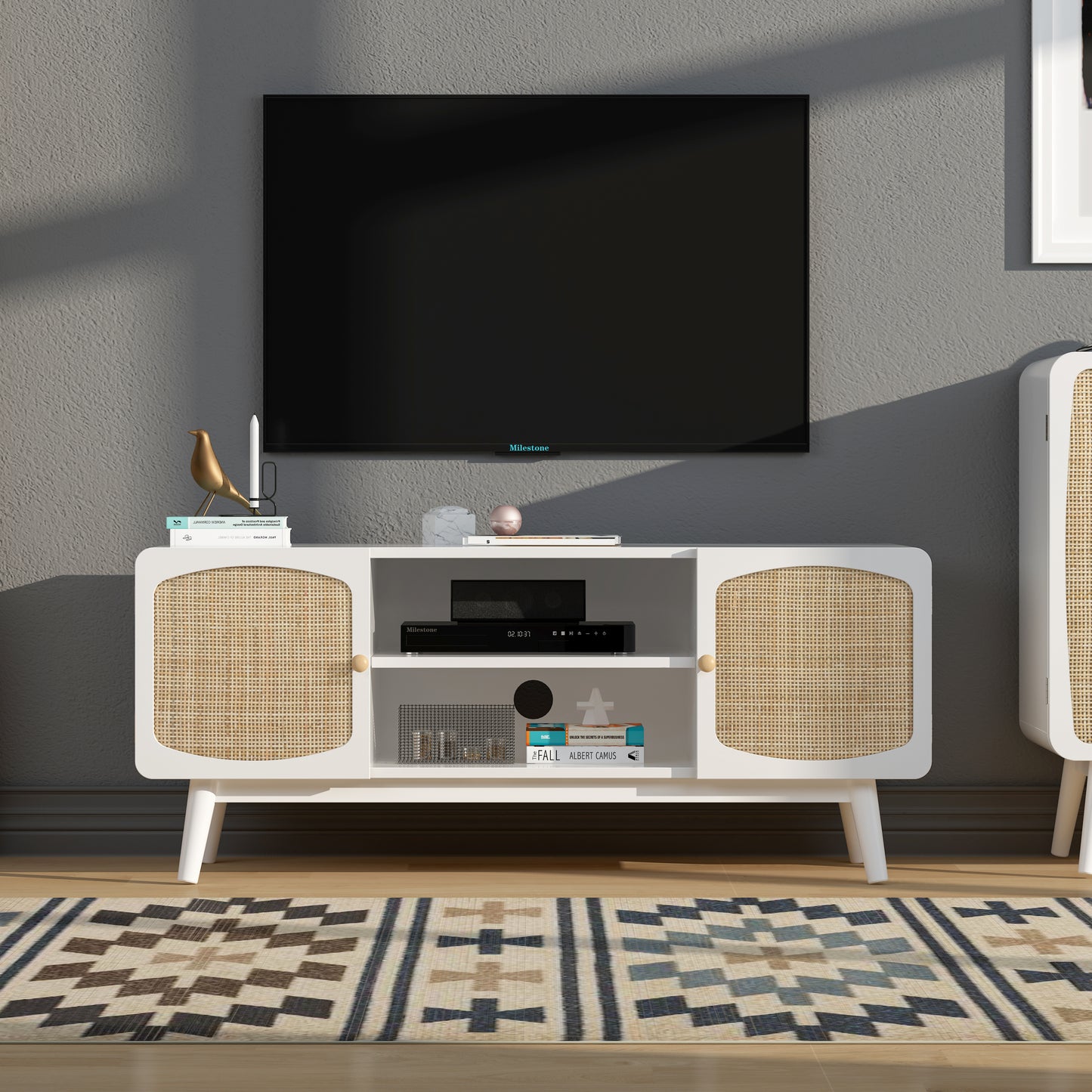 Vincent TV Stand 43" White