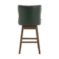 Taylor Vegan Bar Stools Green 2PCS