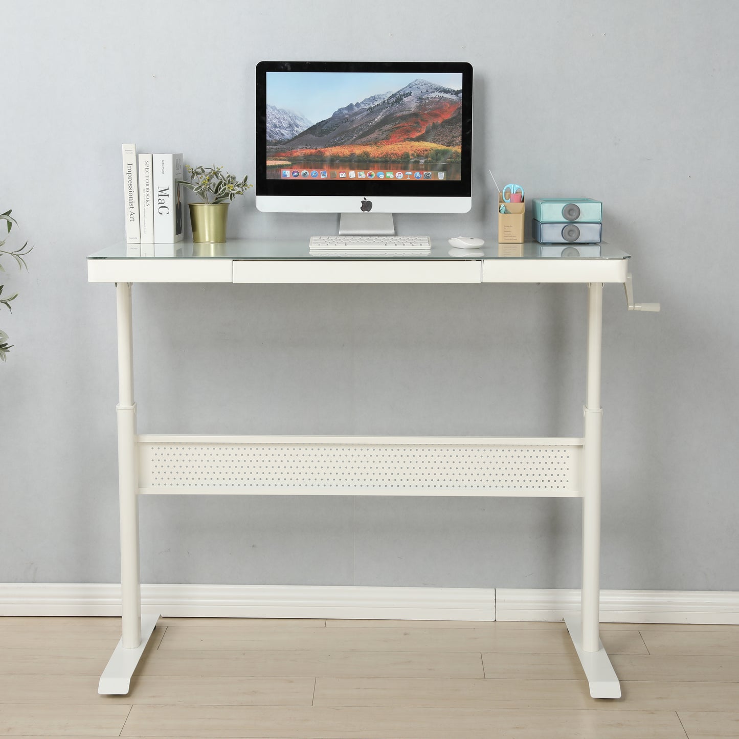Hayward Adjustable Desk 48" White