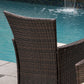 Amilia Outdoor Wicker Chairs Brown (2PCs)