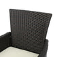 Amilia Outdoor Wicker Chairs Brown (2PCs)