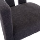 Barrel Armchair 2 PCs Charcoal Gray