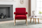 McSun Linen Accent Chair Red