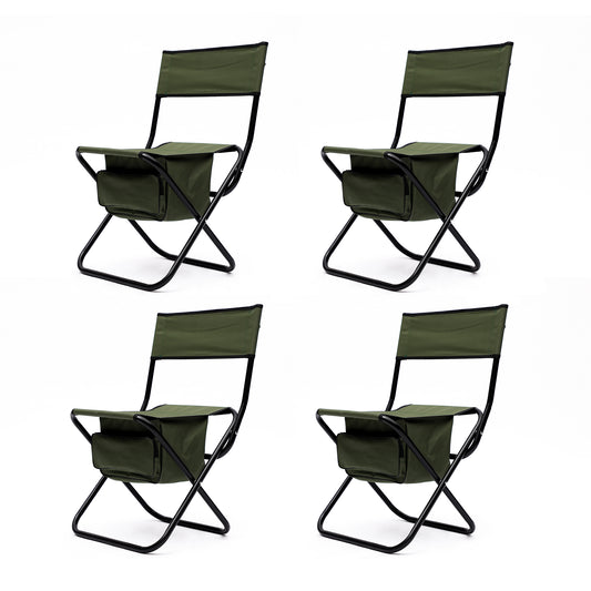 Daniel Outdoor Folding Chairs 4 PCs Green