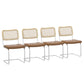 Lylan Rattan Dining Chairs 4 PCs Brown