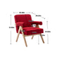 McSun Linen Accent Chair Red