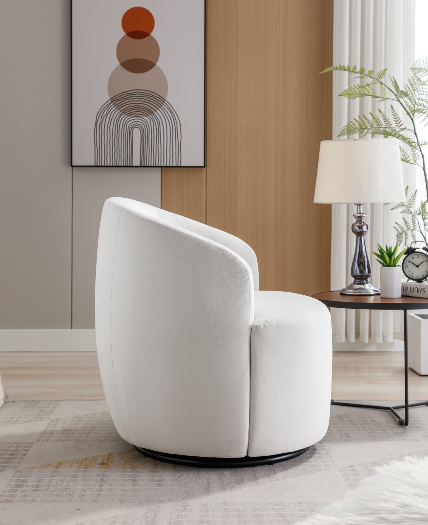 Morgan Velvet Chair White