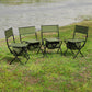 Daniel Outdoor Folding Chairs 4 PCs Green