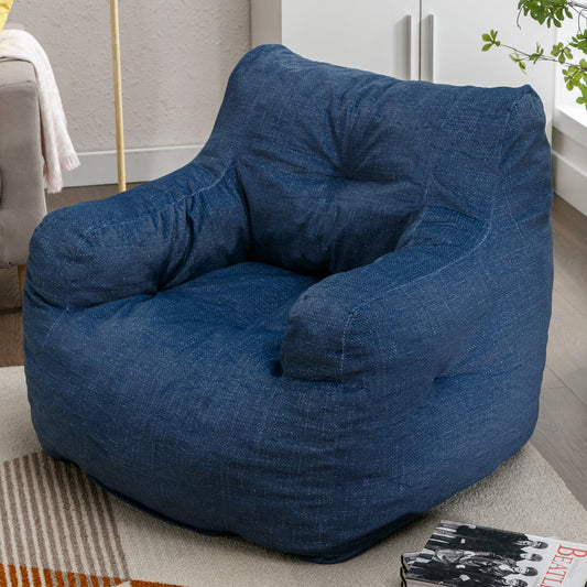 Bean Bag Linen Fabric Chair