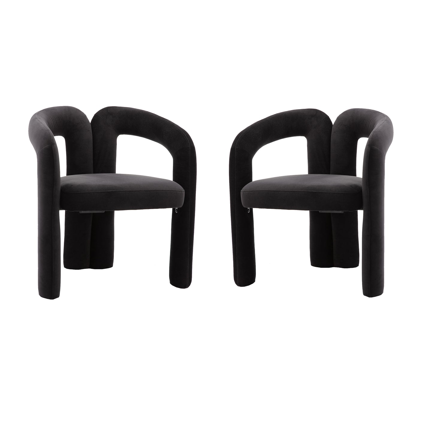 Mario Barrel Armchair 2PC Black