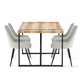 Saturn Dining Table Set Brown/Beige