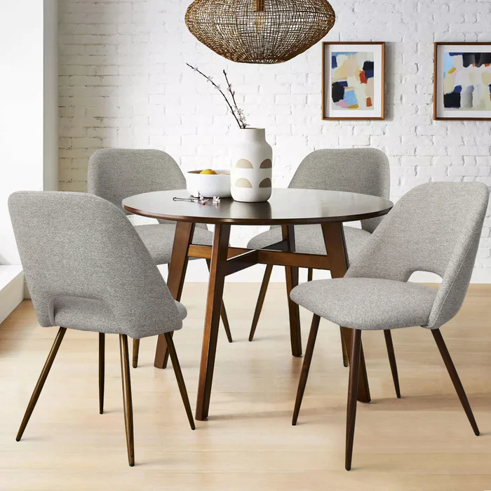 Edward Set of 4 Dining Chair Grey