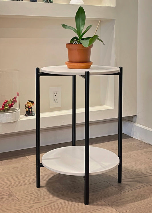 Anna End Table White