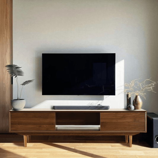 Mcbox TV Stand Walnut 62"