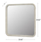 Diana Square Wall Mirror White 23"