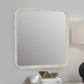 Diana Square Wall Mirror White 23"