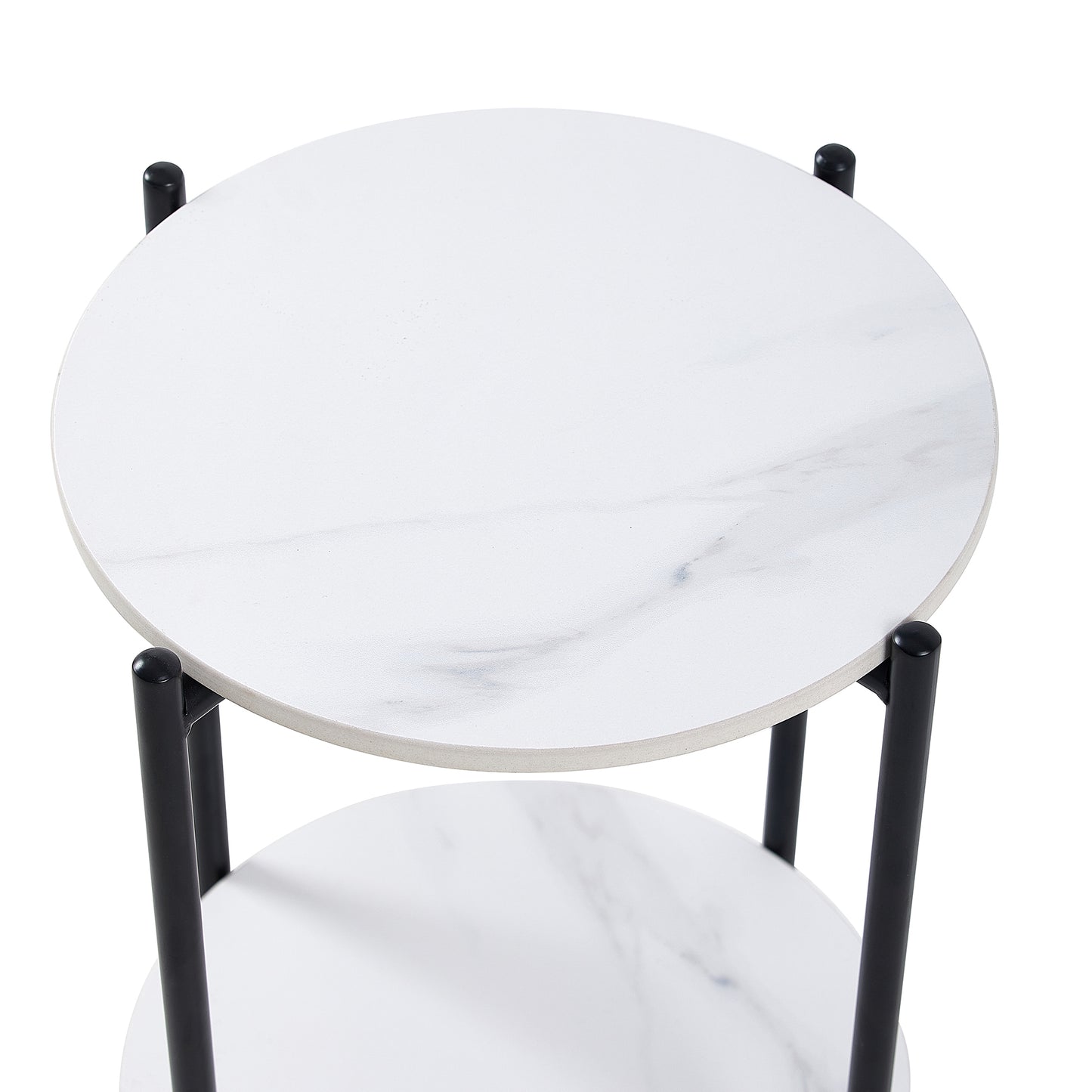 Anna End Table White