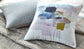 Abstracted Printed Pleated Square Accent Pillow Cushion Cover & Insert