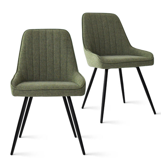 Alexandra Set of 2 Dining Chairs Green