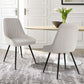 Alexandra Set of 4 Fabric Dining Side Chairs Beige