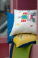 Letter Robotic Patchwork Square Cushion Cover & Insert