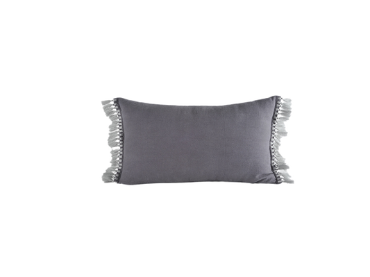 Linen-Cotton Lumbar Cushion Cover & Insert