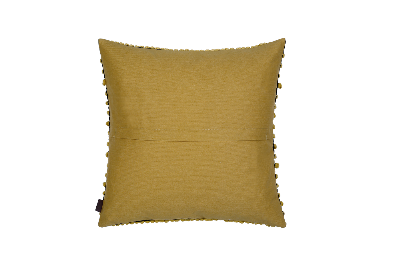 3D Woolen Threads Accent Pillow Square Cushion Cover & Insert Yellow