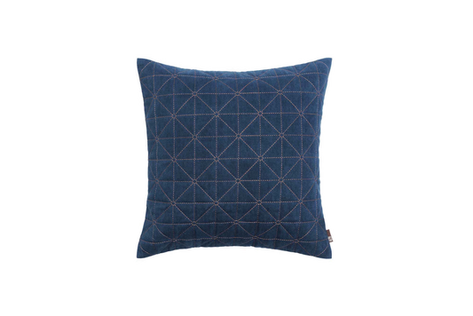 Checkerboard Patterns Square Cushion Cover & Insert Blue