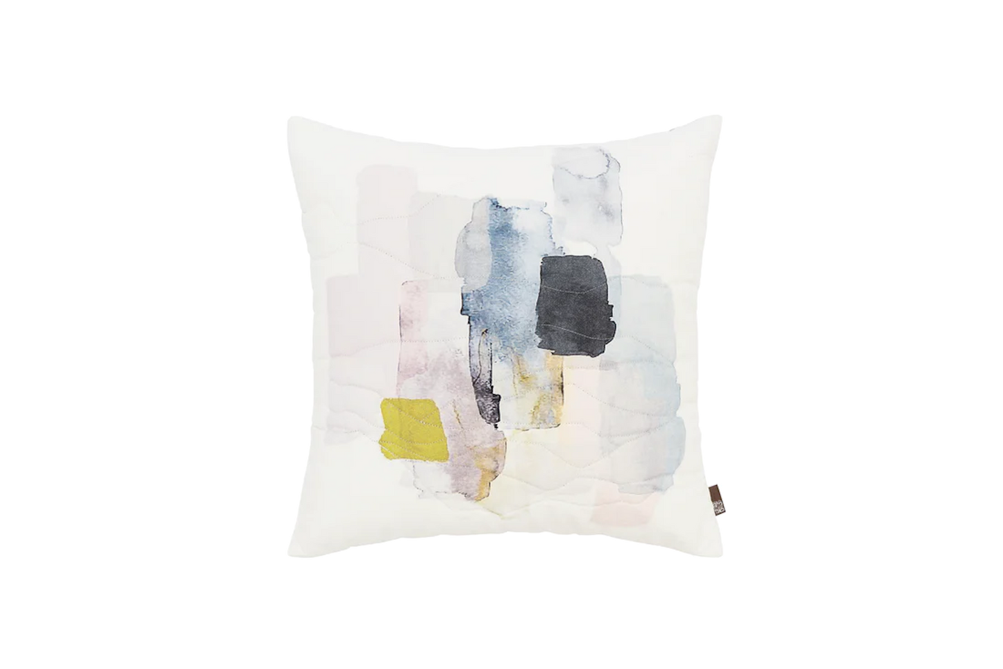 Abstracted Printed Pleated Square Accent Pillow Cushion Cover & Insert