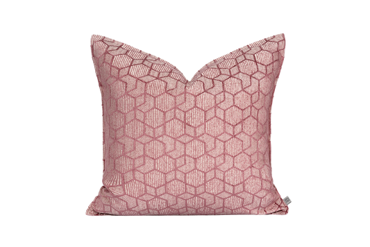 Hexagon Pattern Square Cushion Cover & Insert