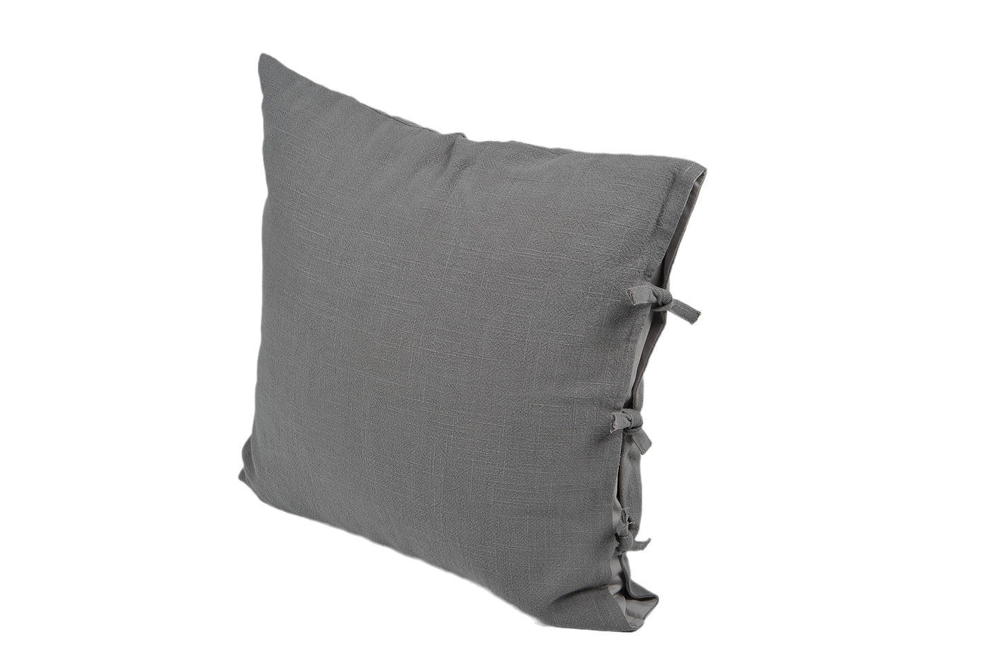Knots Square Cushion Cover & Insert in Linen Gray